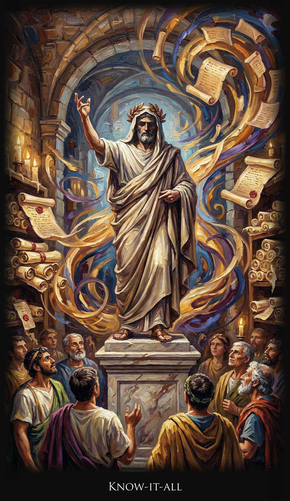 Know-it-all illustration