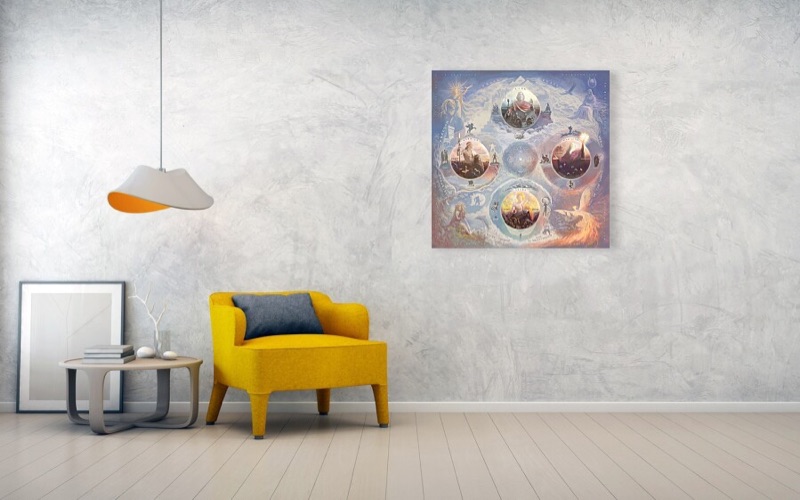 Poster in living room